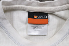 AND1 Y2K Vintage Thermal Shirt Men’s XL White Grunge Skater Long-Sleeve Skater
