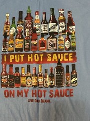 NWOT Live Oak Brand HOT Sauce blue t-shirt size M