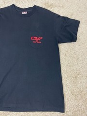 Vintage Tee Jays T-Shirt Mens Large Single Stitch USA Sof Tee Crane Cams Black