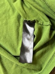Asos Designs Mens T-Shirt Green Knitted Crew Neck Large Nature Leaves Mountains
