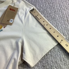 Fjallraven Kanken T-shirt Boston Chalk White Organic Cotton Unisex Size XL NWT