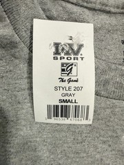 USMC “U.S. MARINES” Ash Gray T-Shirt – Size S / SMALL – by MV Sport – NWT!