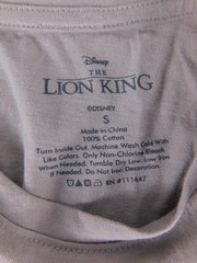 Disney Lion King Shirt Mens Small Gray Simba Pumbaa Graphic Tee Tagless Movie