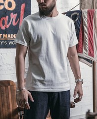 Loopwheel Tubular Slub Cotton L Pocket T-Shirt Green Bronson Size 🇺🇸ship