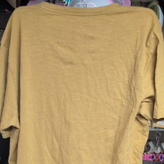 Free Planet Men’s Tan T-Shirt L Regular Short Sleeve Crew Neck Solid Knit