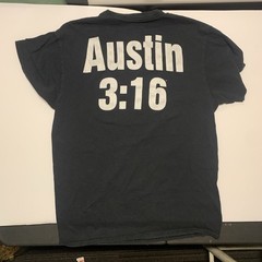 WWE Stone Cold Steve Austin Skull Austin 3:16 Graphic T-Shirt Black Medium
