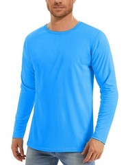 UPF50+ Men’s Long Sleeve T-Shirt Skin Protection Quick Dry Performance Fishing T