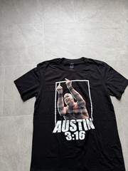 Stone Cold Steve Austin 3:16 WWE Graphic Black Tee Shirt
