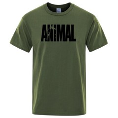 Animal T Shirt Mens Oversized Funny Tee Workout Gym 100% Cotton T-Shirts S -3XL