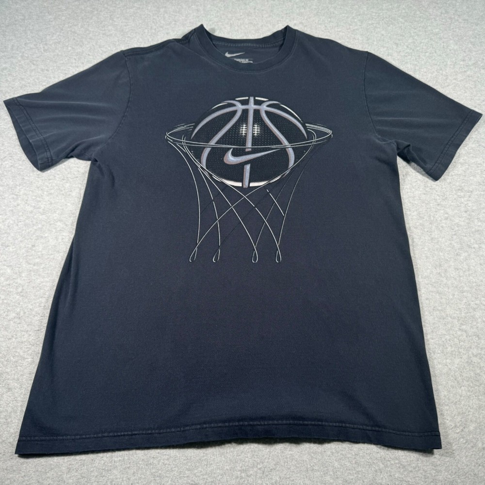 Nike Shirt Adult Large Black Basketball Sports Athletic Workout Outdoors Mens