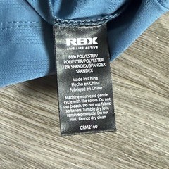 RBX Active Mens Performance T-Shirt Blue X-Dri Short Sleeve CRM2160E Size M