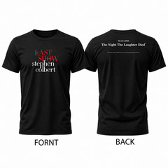 The Last Show Black T-Shirt Double Sided Print Graphic Tee Men