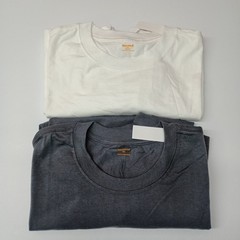 2 Brahma Short Sleeve Core Work T-Shirt 2XL 50-52 Gray And White Pocket Tee
