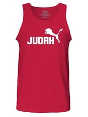 Men’s Printed Lion of Judah Christian Jesus God Bible Love Cross Cotton Tank Top