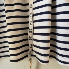 NWOT Pact Mens VNeck TShirt Blue White Stripe L Classic Preppy Nautical