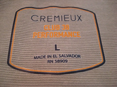 EUC- CREMIEUX CLUB 38 PERFORMANCE V-Neck Multi-Blended Taupe T-Shirt Size Large