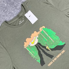 Nike “There Is No Finish Line” T-Shirt Lt Green Running Men’s XXL NWT Brand New