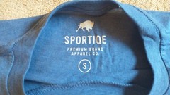 NWOT Lightweight Crewneck Small Blue Pool Boy SS Sportiqe T-shirt w/ Advertising