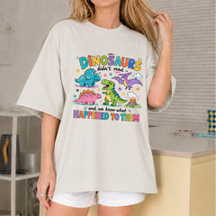 Dinosaurs Didn’t Read Shirt Funny Dinosaur Book Lover Librarian Teacher Kids Tee