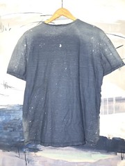 Cotton Citizen Indigo Blue Distressed T-Shirt Large