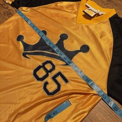 Vintage Jnco Jeans Stitched 90s Skater Hip Hop Baggy Jersey #85 Shirt Sz Med Y2K