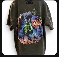 Cactus Jack Travis Scott Men’s Grey M Crew Neck FORTNITE EVENT GRAPHIC TEE