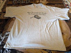 Vntg When The Going Gets Tough…The Tough Use Duct Tape TShirt Adult XL Funny