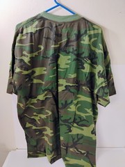 Vintage Ace Sportswear Camouflage Camo Pocket T-Shirt Men XXXL USA