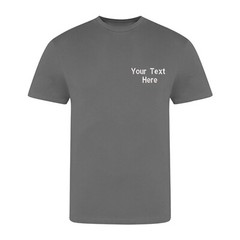 Personalised Custom Embroidered Just Ts Awdis The 100 Modern Fit T-Shirt Sports