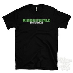 GREENHOUSE VEGETABLES GROWN UNDER GLASS T-SHIRT polytunnel gardening | allotment
