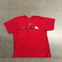 Jordan Brand Mens Red Air Jordan Sneaker Graphic T-Shirt Jumpman Logo Size Large