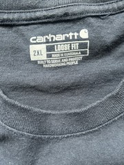 Carhartt Men’s Long Sleeve T-Shirt Crew Neck Blue, Size XXL