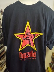 Vintage Mozilla 1.0 Firefox Shirt Mens Black Promo T SHIRT Y2K Optima size 3XL
