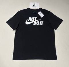 Nike Sportwear Just Do It Swoosh Graphic T-Shirt Black White Men’s XL AR5006-011