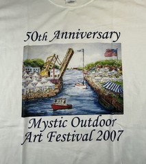 50th Anniversary of the Mystic Outdoor Art Festival Men’s Size 2XL T Shirt 2007