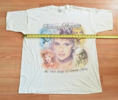 Vintage 1995 Tammy Wynette Tour Shirt Tee XL Country George Jones Dolly Parton