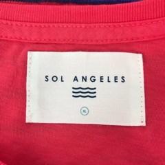 SOL ANGELES SHIRT MENS XL CAPRI STRIPE YOLK CREW POM COASTAL COTTON BLEND SURFER