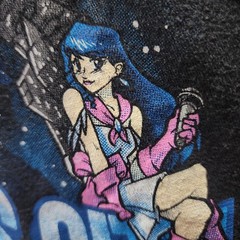 Macross City Anime T-Shirt XXL Robotech Mecha Valkyrie Minmay Graphic Tee Black