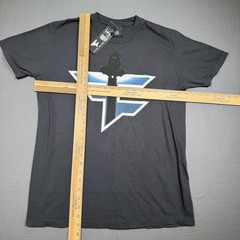 FaZe Clan Naruto Shirt Mens Medium Black Shippuden Anime Graphic Tee T-Shirt