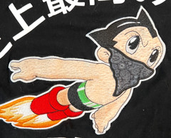 Astro Boy Rebel Minds Embroidered Shirt Adult Small Black GOAT Best Ever RARE