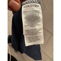 Quiksilver Mens Boarding Company Graphic T-Shirt Navy Blue Cotton Size Large NWT