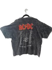 AC/DC Fly on the Wall 1985 Tour T-Shirt Acid Wash Graphics