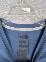 The North Face Shirt Mens Large Blue Crew Neck Long Sleeve Logo Graphic Tee