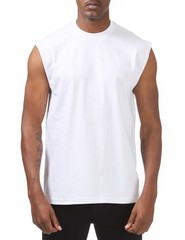 Pro Club Heavyweight Crew Neck Sleeveless Muscle T-Shirt Small – 7XL
