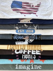 5 T-Shirt Lot Random Graphic Art Y2K Sport Movie Anime Cartoon Culture Musics