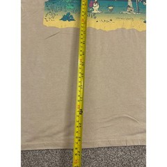 Peanuts Graphic Tee Unisex Small Tan Excellent Arizona Snoopy Woodstock Sunset
