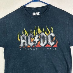 AC DC T Shirt Mens Small Highway To Hell Black Short Sleeve Band