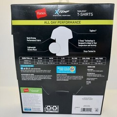 Hanes X-temp Mens 3-Pack T-Shirts Crew Neck White Performance Mesh M