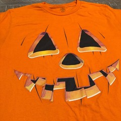 Way to Celebrate Size M Halloween Jack-O-Lantern Pumpkin Graphic T-Shirt Fall
