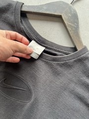 Vintage 2000s Nike Gray Tag Embroidered Swoosh Heather Shirt Xxl